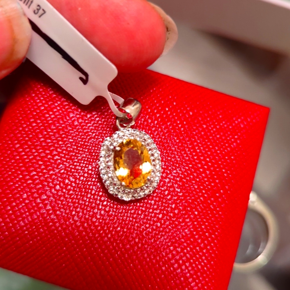 925 Beryl pendant